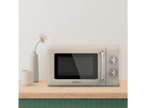 Microondas - Cecotec ProClean 3010 Retro Beige, 700 W, 6 niveles, Retro, 20 L, Retro Beige