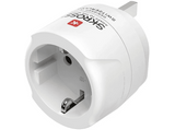 Adaptador de viaje - Hama 00223486, Adaptador de enchufe eléctrico EU - UK, Tipo G (RU) Tipo F, Blanco