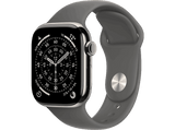 Apple Watch Series 11 (2025), GPS+CEL, 46 mm, Caja de titanio Natural, Correa deportiva Gris piedra, M/L, Calidad del sueño, 24h Autonomía