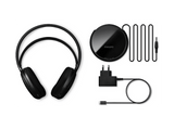 Auriculares inalámbricos - Philips SHC3200/12, Supraaurales, Hasta 25 horas, Alcance 30m, Negro