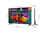 TV QNED Mini LED 55 - LG 55QNED85B6B, UHD 4K, Procesador Inteligente α8 AI Processor 4K Gen3, Smart TV, DVB-T2 (H.265), Negro