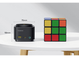 Docking Station - Baseus Serie MagPro II HUB 7 en 1, Con Carga Inalámbrica Magnética de 15W, Qi2, Pantalla dual 4k, Ultrarrápido 100W, Negro