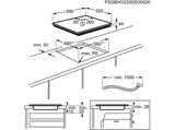 Placa inducción - AEG TI63IQ30FB, 3 zonas, Zona grande 28 cm, Función Puente, 59 cm, Negro