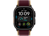 Apple Watch Ultra 4 (2026), GPS+CEL, 49mm, Caja de titanio Negro, Correa Trail Loop Burdeos, Talla M/L, Siri AI