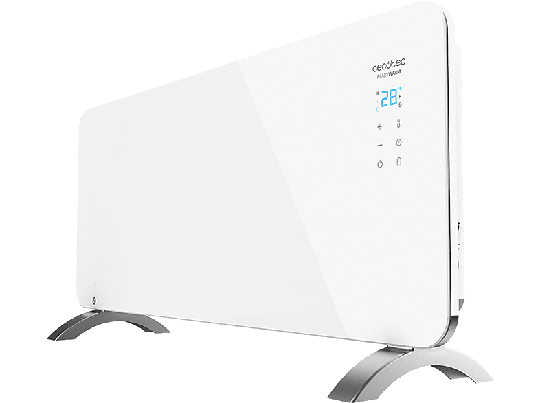 Radiador - Cecotec Ready Warm 6750 Crystal Connection, 2000W, Wi-Fi, Blanco