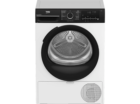 Secadora bomba de calor - Beko BM3T49240W, Motor ProSmart Inverter ,9 kg, 15 Programas, Display digital, Blanco