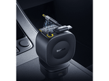 Cargador coche - Baseus PrimeTrip VR2 Max, Universal, Tipo C y USB, Sistema retráctil magnético, Carga rápida multidispositivo, Giro 450º, 100W, Negro