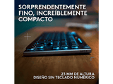 Teclado gaming - Logitech G G915 X Lightspeed TKL, Inalámbrico, Conectividad Tri-mode, Keycontrol, Interruptores mecánicos GL, Lightsync RGB, Negro