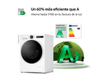 Lavadora carga frontal - LG F4X9009TWCE, 9 kg, 1400 rpm, 23 programas, TurboWash™ 360°, Selector LCD, Clase A-60%, Blanco