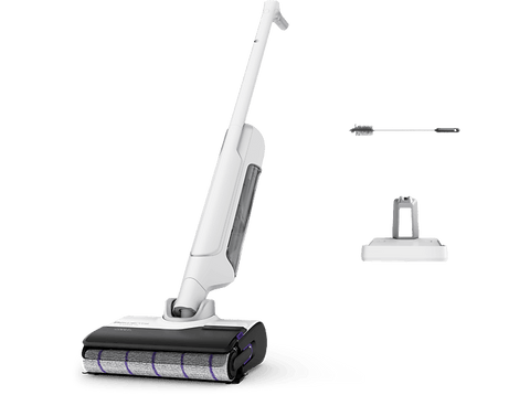 Fregona eléctrica - Rowenta X Clean 10 GZ7035, 2 en 1, Aspira y friega, Sin cable, Wet & dry, Gran autonomía, Blanco