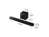 Barra de sonido - Samsung HW-Q800H/XC, Bluetooth, Inalámbrico, 400 W, Negro
