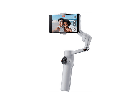 Gimbal - Insta360 Flow 2, 10h Autonomía, Seguimiento Preciso, Stone Gray
