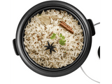 Arrocera - Ufesa AR4080 Basmati, 700 W, 1.8 l, Cubeta anti adherente extraíble, Función mantener caliente, Negro