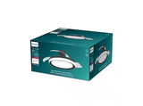 Ventilador de techo - Philips Bliss (2026), 28 W, 6 Velocidades, Aspas retráctiles, 106 cm, 4500 lúmenes regulables, Mando a distancia, Blanco/Negro