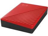 Disco duro externo 6TB - WD My Passport, Portátil, HDD, USB 3.2, Funciona con Chromebook, Rojo