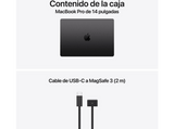 Apple MacBook Pro (2026) 14 Liquid Retina XDR, Chip M6 Apple, CPU 12 núcleos, GPU 12 núcleos, 24GB RAM, 1TB SSD, Negro espacial, Sin cargador
