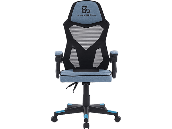 Silla gaming - Newskill Gaming Eros Tela Azul, Ergonómica, Reposabrazos, Altura ajustable, Azul