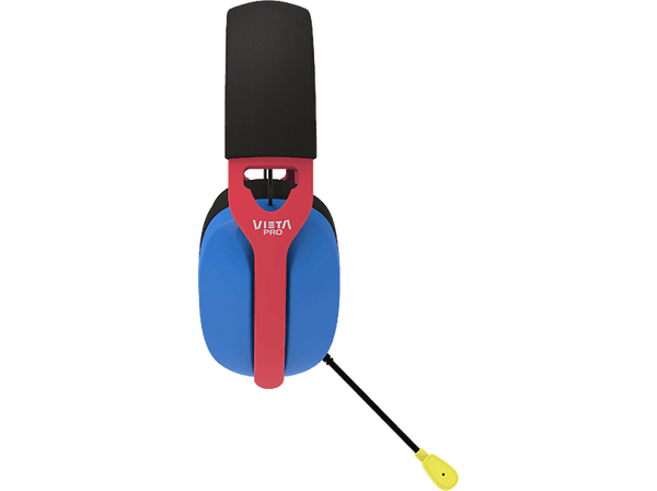Auriculares gaming - Vieta Pro Pixel, Circumaurales, Con Cable, Ajustable, Función Mute, Azul, Rojo y Negro