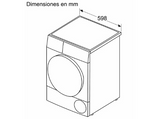 Secadora bomba de calor - Balay 3SB288BE, 8 kg, 9 programas, Programa súper rápido, Gran capacidad, Blanco