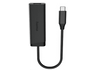 Adaptador cable - Hama 00200360, USB-C a RJ45, 2.5 Gbps, 10/100/1000/2500 Mbps, Negro