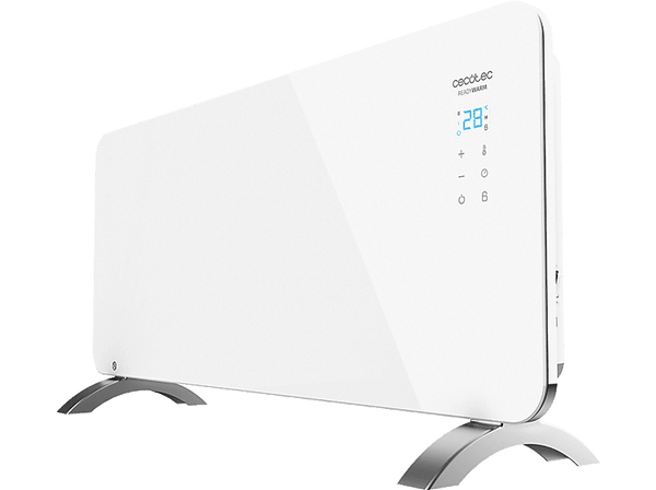 Emisor térmico - Cecotec Ready Warm 6750 Crystal Connection, 2000 W, Bajo consumo, 2 Modos, Termostato regulable, Wi-Fi, Blanco