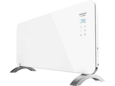 Emisor térmico - Cecotec Ready Warm 6750 Crystal Connection, 2000 W, Bajo consumo, 2 Modos, Termostato regulable, Wi-Fi, Blanco