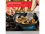 Sartén - Tefal Excellence Jordi Cruz G3200743, Sartén 30 cm, Revestimiento antiadherente, Inducción, 5-6 personas, Máximo calentamiento, Negro