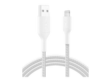 Cable USB - Belkin CAA020, USB-A a Lightning, 2m, Blanco