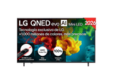 TV QNED Mini LED 65 - LG 65QNED82B6B, UHD 4K, Procesador Inteligente α8 AI Processor 4K Gen3, Smart TV, DVB-T2 (H.265), Negro