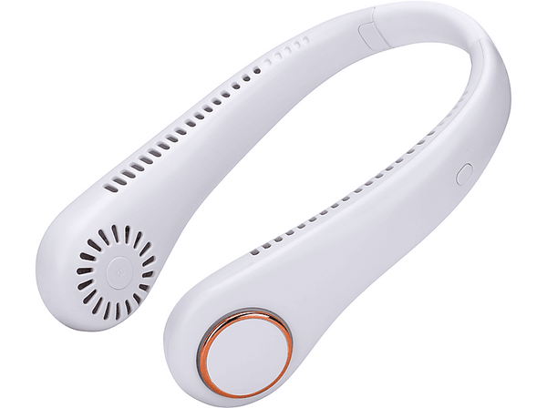 Ventilador de cuello - NK-HO330015, Portátil, 5V, 5h Autonomía, USB, Blanco