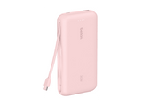 Powerbank - Belkin BPB024hqPK, 20000 mAh, 1x USB-C, Cable Integrado, Carga Rápida, 30W, Negro