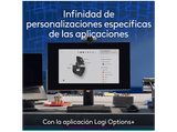 Ratón inalámbrico - Logitech MX Master 3SE, Inalámbrico, 8000ppp, Bluetooth, Multidispositivo, Clics silenciosos, Carga rápida, Personalizable, Negro