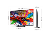 TV QNED MiniLED 75 - LG 75QNED93A6A, UHD 4K, Procesador Inteligente α8 AI Processor 4K Gen2, Smart TV, DVB-T2 (H.265), Negro