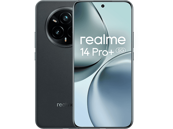 Móvil - realme 14 Pro+, Gris, 256 GB, 8 GB RAM, 6.83" Curva cuádruple sin biseles, Qualcomm Snapdragon® 7s de 3.ª generación, 6000 mAh