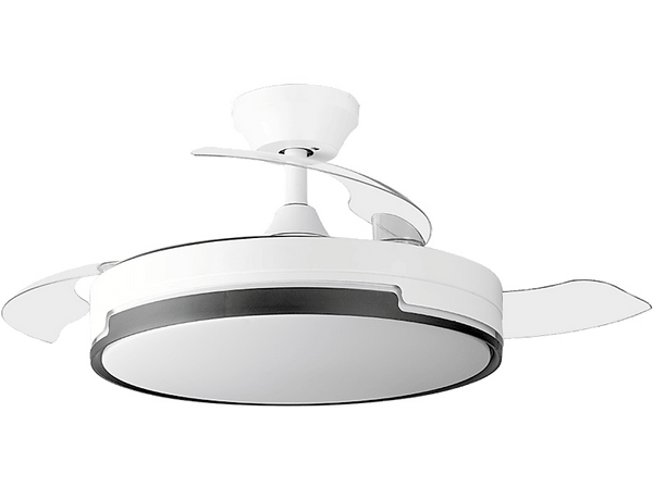 Ventilador de techo con luz - Orbegozo CP 134105, 35 W, 6 Velocidades, Temporizador, Sistema de ventilación reversible, 45 dB(A), Blanco