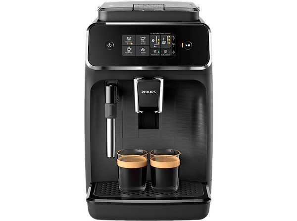 Cafetera superautomática - Philips EP2220/10, Molinillo integrado, Espumador de leche clásico, Filtro AquaClean, 1500W, 15 bar, 2 tazas, Negro