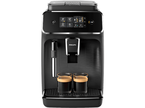 Cafetera superautomática - Philips EP2220/10, Molinillo integrado, Espumador de leche clásico, Filtro AquaClean, 1500W, 15 bar, 2 tazas, Negro