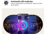 Altavoz de gran potencia - LG POWER 5000, 260 W, AI karaoke, luces LED, efectos de DJ, Bluetooth, Negro