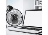 Ventilador de sobremesa - Avant AV7706, 3W, 1 metro, USB, Negro