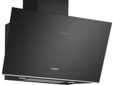 Campana decorativa - Siemens LC91KLT60, iQ700, 5 velocidades, 1007 m³/h, iQdrive Ultra silencioso, App Home Connect , 90 cm, Negro