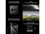 Apple iPhone 15 Pro, Titanio Negro, 1 TB, 5G, 6.1  Pantalla Super Retina XDR, iOS, Chip A17 Bionic
