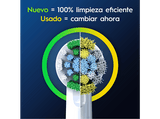 Recambio para cepillo dental - Oral-B Pro Precision Clean, Cabezales de recambio, Pack de 8 unidades