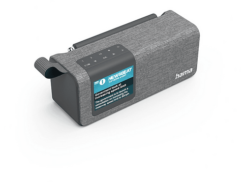 Radio portátil - HAMA DR200BT, 5 W, Bluetooth, DAB, DAB+, FM, Gris