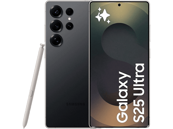 Móvil - Samsung Galaxy S25 Ultra, Titanium Black, 512 GB, 12 GB RAM, 6.9" WQHD+, Snapdragon 8, 5000 mAh, Android 15