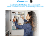 Frigorífico combi - Candy Fresco, CCE4T620EW, Total NoFrost Circle+, 200 cm, 377 l, Iluminación LED, Super freezing, Blanco