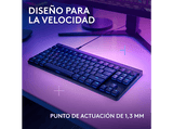 Teclado gaming - Logitech G G515 TKL, Cable, Teclas RGB Lightsync/Personalizables, Modo de juego, Interruptores mecánicos GL perfil bajo, Negro