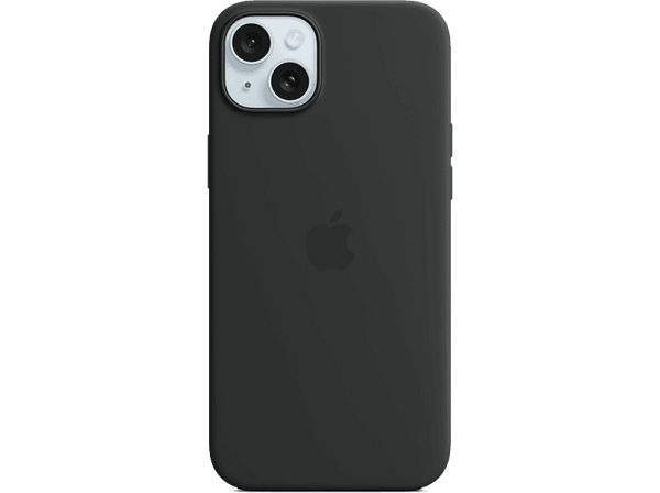Apple Funda de silicona para iPhone 15 Plus Negro,MagSafe