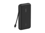 Powerbank - Belkin BPB024hqBK, 20000 mAh, 1x USB-C, Cable Integrado, Carga Rápida, 30W, Negro
