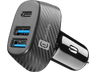 Cargador coche - CellularLine CBRUSB3PD44WK, 3 Puertos USB, Negro