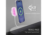 Cargador móvil inalámbrico - CellularLine Mag Pad Qi2.2 25W, Universal, Blanco
